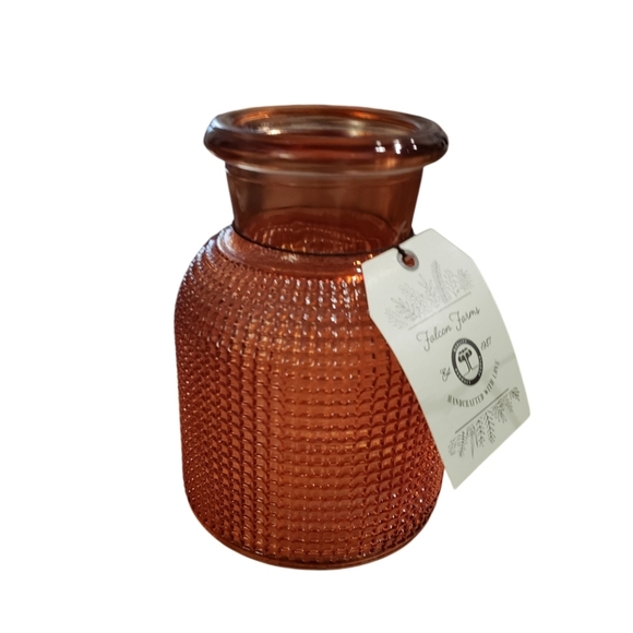 Source Unknown Other - Glass Vase 7" Amber Brown
